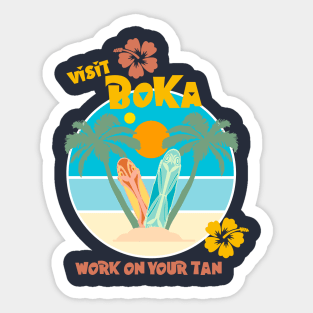 Visit Boka! Sticker